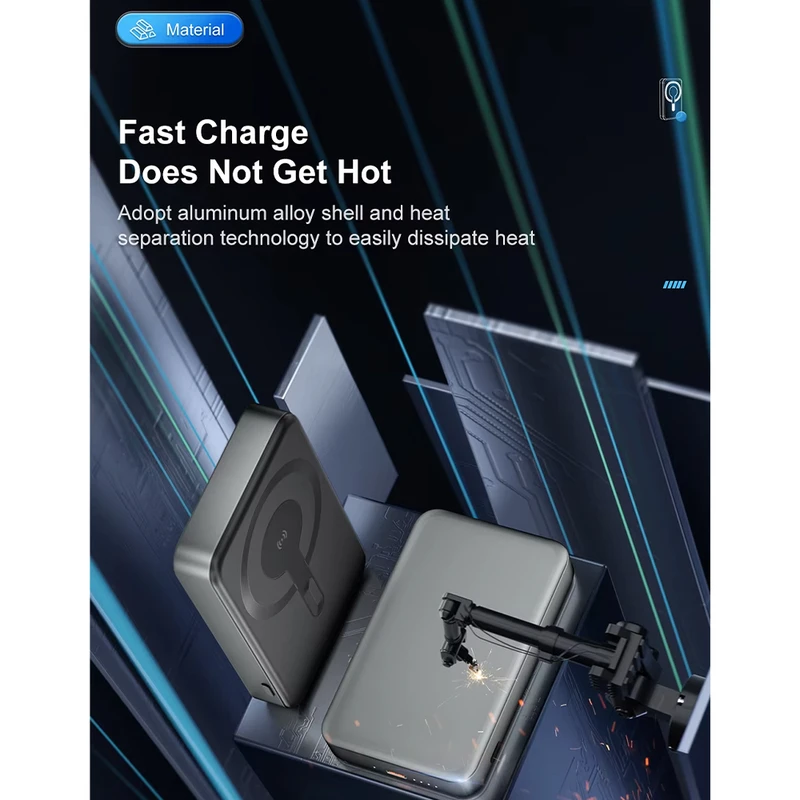 پاوربانک اوفی مدل MagSafe PB-08 22.5W ظرفیت 10000 میلی آمپر ساعت