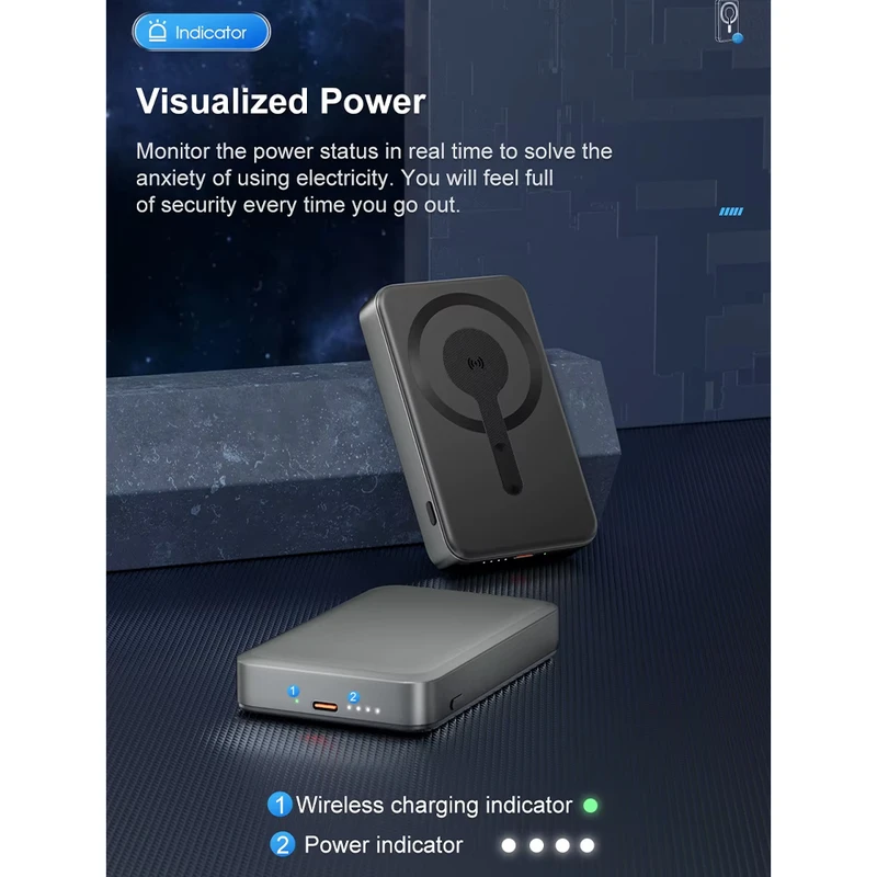 پاوربانک اوفی مدل MagSafe PB-08 22.5W ظرفیت 10000 میلی آمپر ساعت